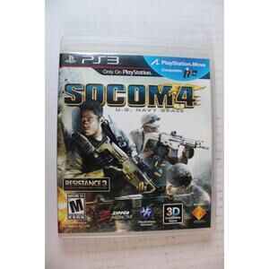 Socom 4 US Navy Seals Sony PlayStation 3 PS3 Complete CIB w/ Manual Tested
